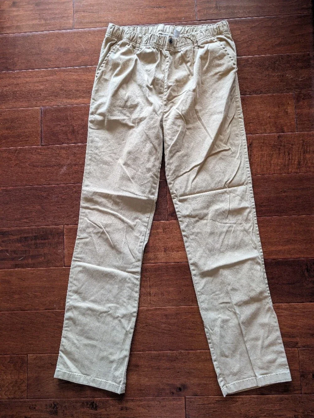 The Children's Place Khaki Elastic Waist Size 20 Husky
